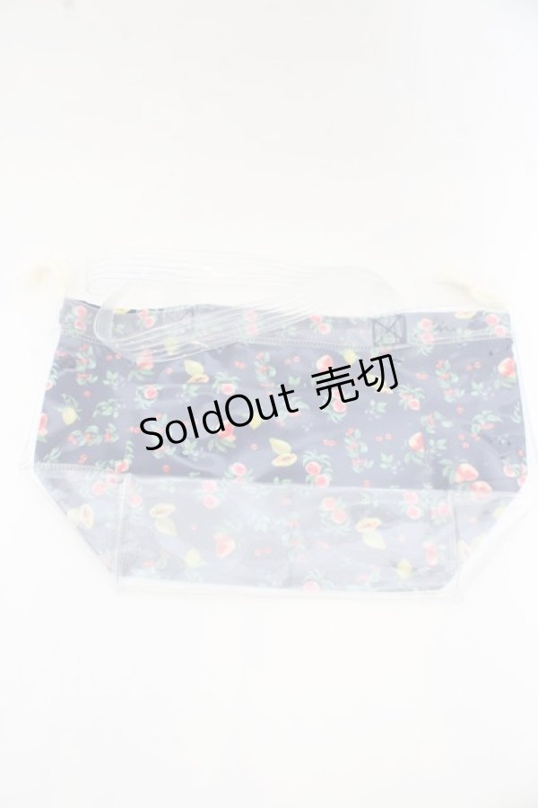 画像2: axes femme / BAGノベルティ巾着付きビニールバッグ（フルーツ柄） O-23-09-29-1086-AX-BG-IG-ZT286 (2)