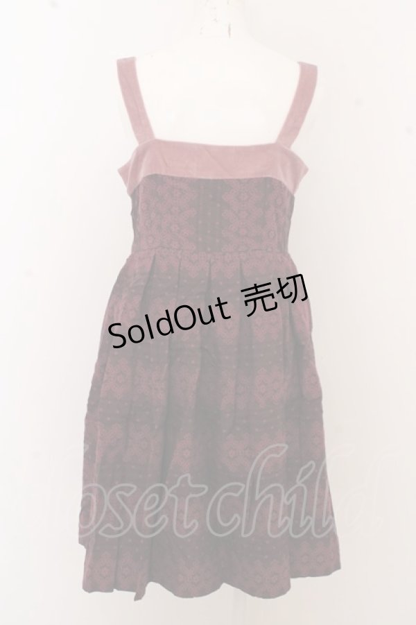 画像3: 【SALE】Jane Marple / お花刺繍別珍切り替えジャンパースカート O-23-09-29-249-JM-OP-OA-ZT327 (3)