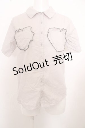 画像: 【SALE】merry jenny / ハートメロウポケットシャツ O-23-09-30-1148-LO-BL-YM-ZT166