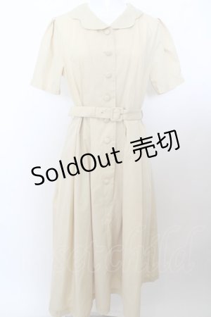 画像: 【SALE】an another angelus / スカラップ開衿シャツワンピース O-23-10-07-065-CA-OP-IG-ZT163