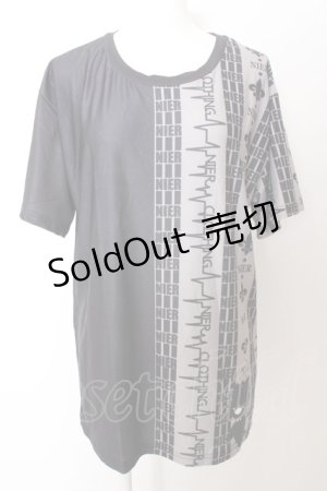 画像: NieR Clothing / アイコンptバイカラー半袖カットソー O-23-10-11-040-PU-TO-OA-ZT185