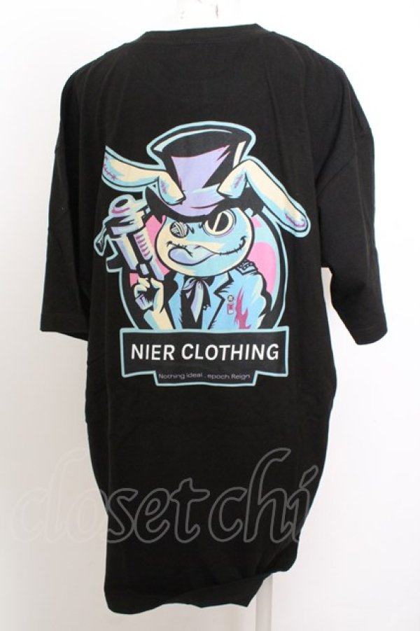 画像1: NieR Clothing / BACK DESIN BI　TEE O-23-10-11-030-PU-BL-OA-ZT188 (1)