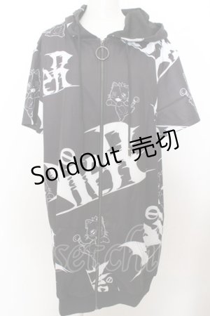 画像: 【SALE】NieR CLOTHING / ミケ半袖ZIP  O-23-10-11-038-PU-TO-OA-ZT185