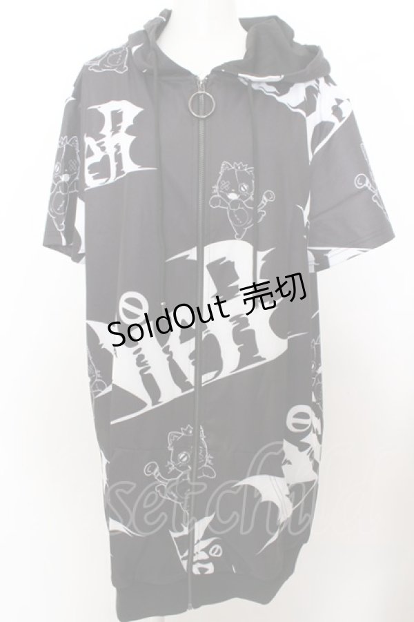 画像1: 【SALE】NieR CLOTHING / ミケ半袖ZIP  O-23-10-11-038-PU-TO-OA-ZT185 (1)