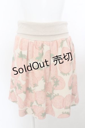 画像: Franche Lippee / いちご総柄スカート M クリーム O-23-10-15-048-LO-SK-OW-ZY