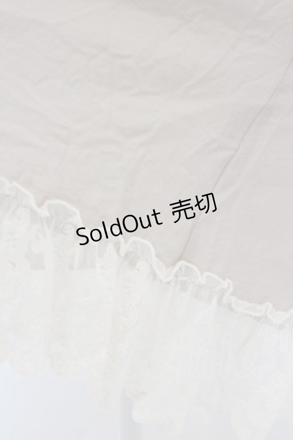 画像2: 【SALE】axes femme / 刺繍イレヘムシャツチュニック M グレージュ O-23-10-21-004-AX-OP-YM-ZT148 (2)