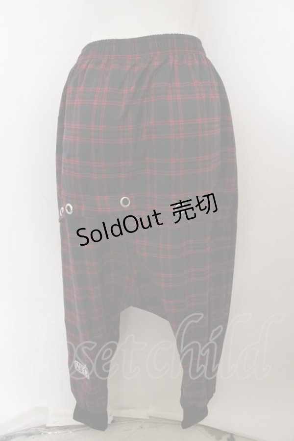 画像2: NieR Clothing / 3POCKET変型SARROUEL PANTS 【WINE RED】  レッド×ブラック O-23-10-28-126-PU-PA-IG-ZS (2)