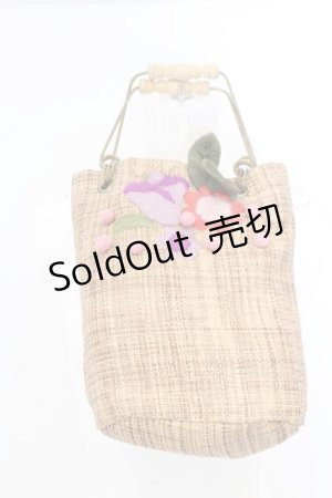 画像: 【SALE】Jane Marple / デコレーションストローバッグ  ナチュラル O-23-10-31-069-JM-BG-YM-ZT273