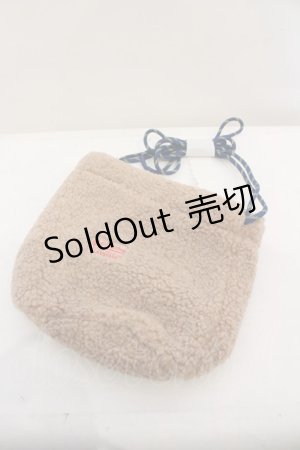 画像: RNA / ボア巾着バッグ  ブラウン O-23-11-11-108-PU-BG-OW-ZT308