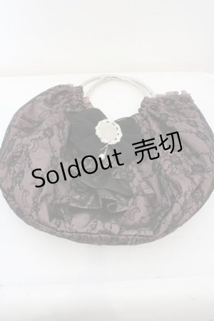 画像: axes femme / 総レースブローチ付きバッグ  クロ O-23-11-15-077-AX-BG-IG-ZT308