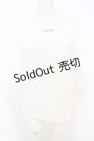 画像: 【SALE】PINK HOUSE / ロゴTシャツ  シロ O-23-11-15-173-LO-TO-IG-ZT328