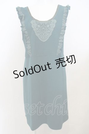 画像: 【SALE】axes femme / モチーフレース付ジャンドレ M グリーン O-23-11-18-058-AX-OP-OW-ZT311