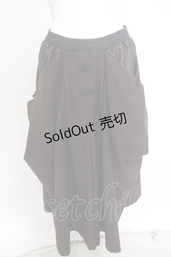 画像1: 【SALE】Qutie Frash / 袴ロンスカ  ブラウン O-23-11-26-025-QU-PA-YM-ZT339 (1)