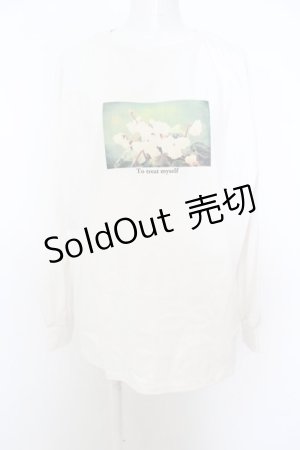画像: 【SALE】axes femme / アソートフラワーＴシャツ  シロ O-23-11-27-082-AX-TO-IG-ZT350