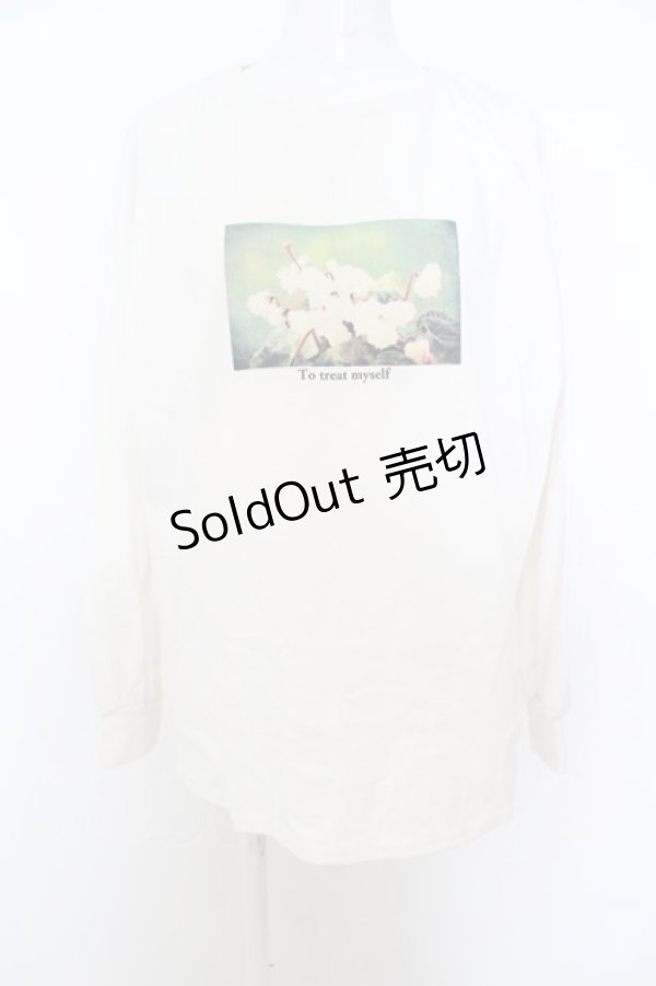 画像1: 【SALE】axes femme / アソートフラワーＴシャツ  シロ O-23-11-27-082-AX-TO-IG-ZT350 (1)