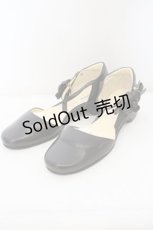 画像: INGEBORG / コサージュ付きシューズ L ブラウン O-23-11-29-146-LO-SH-OW-ZT346