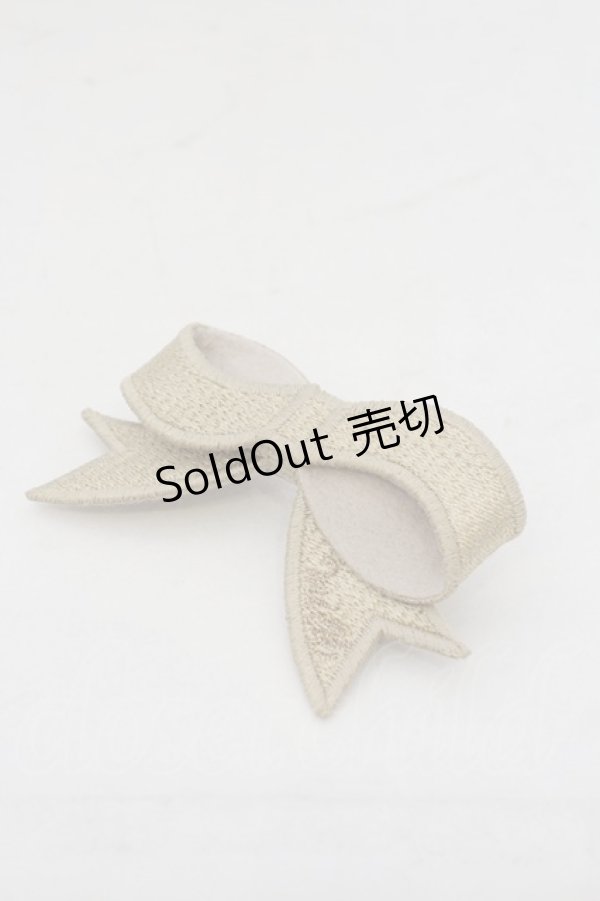 画像1: MILK / ACCリボンフェルトバレッタ（ゴールド）  ゴールド O-23-11-30-1166-ML-AC-IG-ZT308 (1)