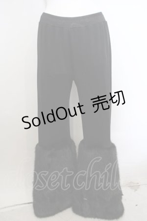 画像: Qutie Frash / アメＱ×KIST札幌限定 ファーパンツ  ブラック O-23-12-18-062-QU-PA-IG-ZT116