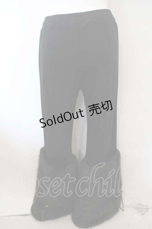 画像2: Qutie Frash / アメＱ×KIST札幌限定 ファーパンツ  ブラック O-23-12-18-062-QU-PA-IG-ZT116 (2)