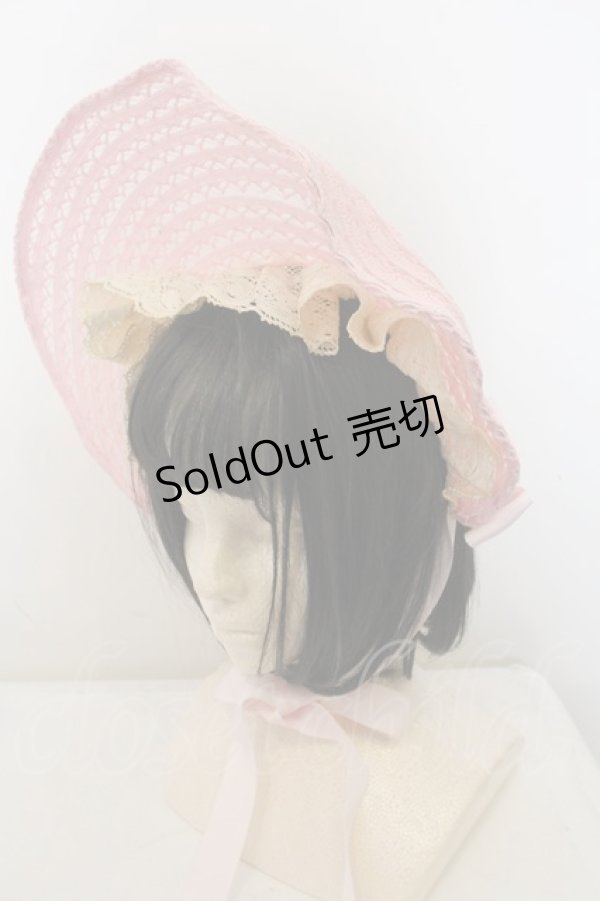 画像1: BABY,THE STARS SHINE BRIGHT / メアリーローズボンネット  ピンク O-23-12-18-194-BA-AC-IG-ZT-K004 (1)