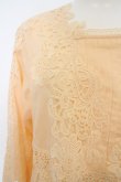画像2: Jane Marple Dans Le Saｌon / Flower lei yoke dress M ライトオレンジ O-23-12-21-071-JM-OP-IG-OS (2)