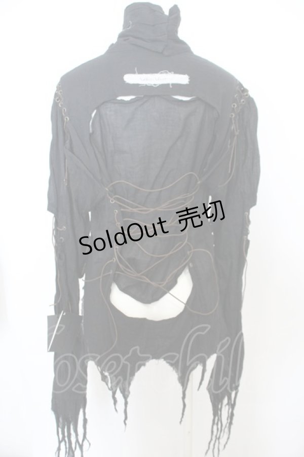 画像7: alice auaa / 縫合ブラウス 2 ブラック O-23-12-25-018-AA-BL-OW-ZS (7)