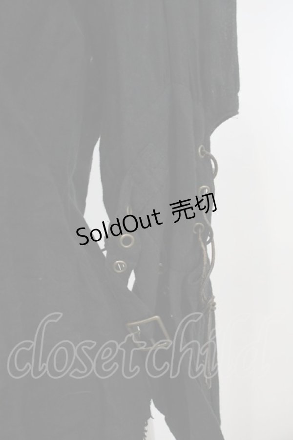 画像3: alice auaa / 縫合ブラウス 2 ブラック O-23-12-25-019-AA-BL-OW-OS (3)