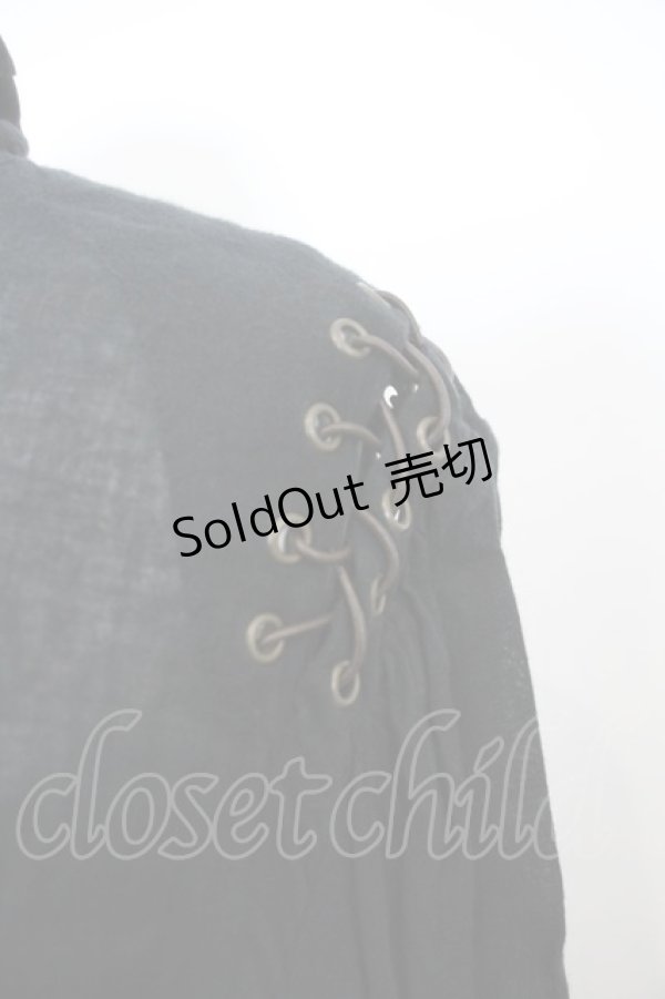 画像4: alice auaa / 縫合ブラウス 2 ブラック O-23-12-25-019-AA-BL-OW-OS (4)