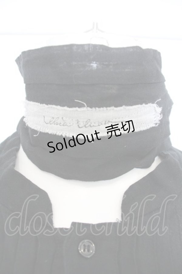 画像5: alice auaa / 縫合ブラウス 2 ブラック O-23-12-25-019-AA-BL-OW-OS (5)