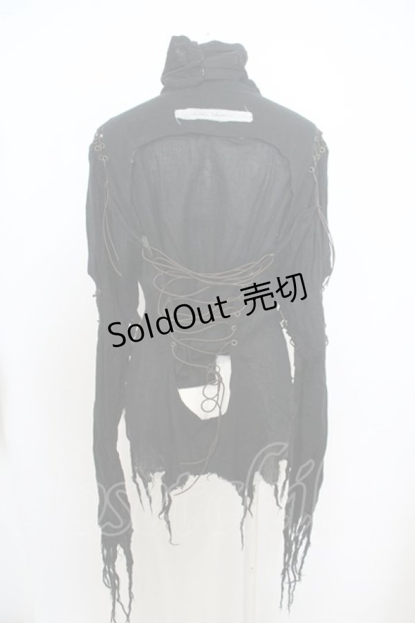 画像6: alice auaa / 縫合ブラウス 2 ブラック O-23-12-25-019-AA-BL-OW-OS (6)