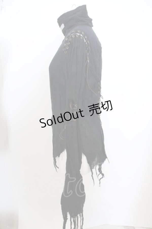 画像9: alice auaa / 縫合ブラウス 2 ブラック O-23-12-25-019-AA-BL-OW-OS (9)