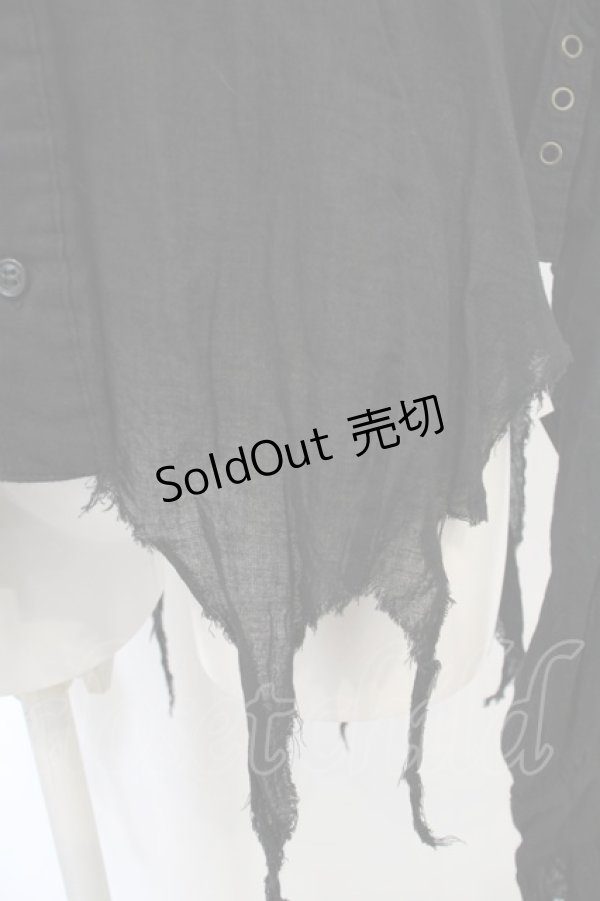 画像3: alice auaa / 縫合ブラウス 2 ブラック O-23-12-25-018-AA-BL-OW-ZS (3)