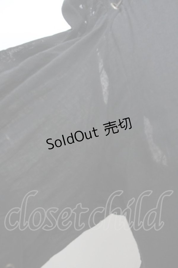 画像4: alice auaa / 縫合ブラウス 2 ブラック O-23-12-25-018-AA-BL-OW-ZS (4)