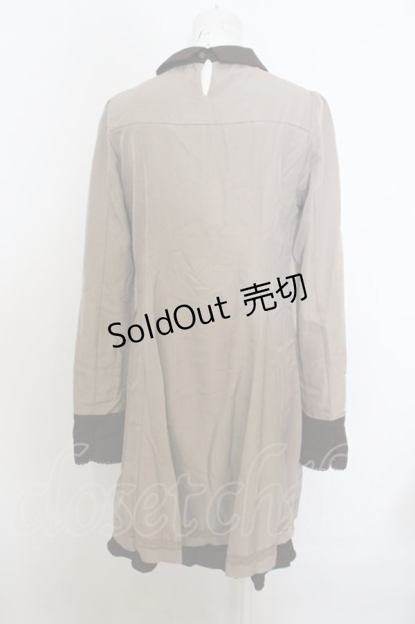 画像3: 【SALE】axes femme / エンブロイダリーバイカラーワンピース  ベージュ O-23-12-28-122-AX-OP-IG-ZT369 (3)