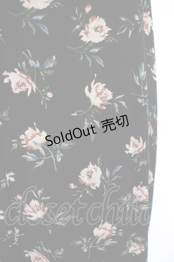 画像2: 【SALE】axes femme / ローズptキャミワンピース  クロ O-23-12-28-144-AX-OP-IG-ZT371 (2)