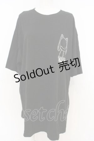 画像: 【SALE】NieR CLOTHING / OVERSIZE BLACK CUTSEW カットソー XXXL ブラック O-23-12-28-023-PU-TO-IG-ZT368