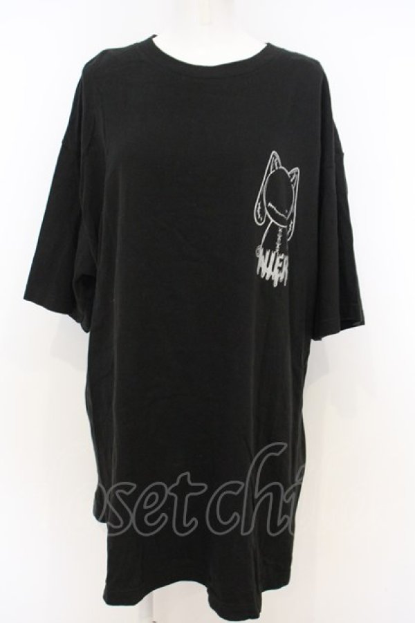 画像1: NieR Clothing / OVERSIZE BLACK CUTSEW カットソー XXXL ブラック O-23-12-28-023-PU-TO-IG-ZT368 (1)