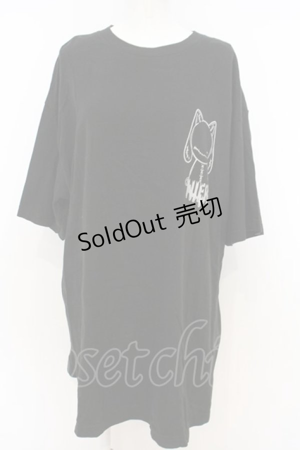 画像1: 【SALE】NieR CLOTHING / OVERSIZE BLACK CUTSEW カットソー XXXL ブラック O-23-12-28-023-PU-TO-IG-ZT368 (1)