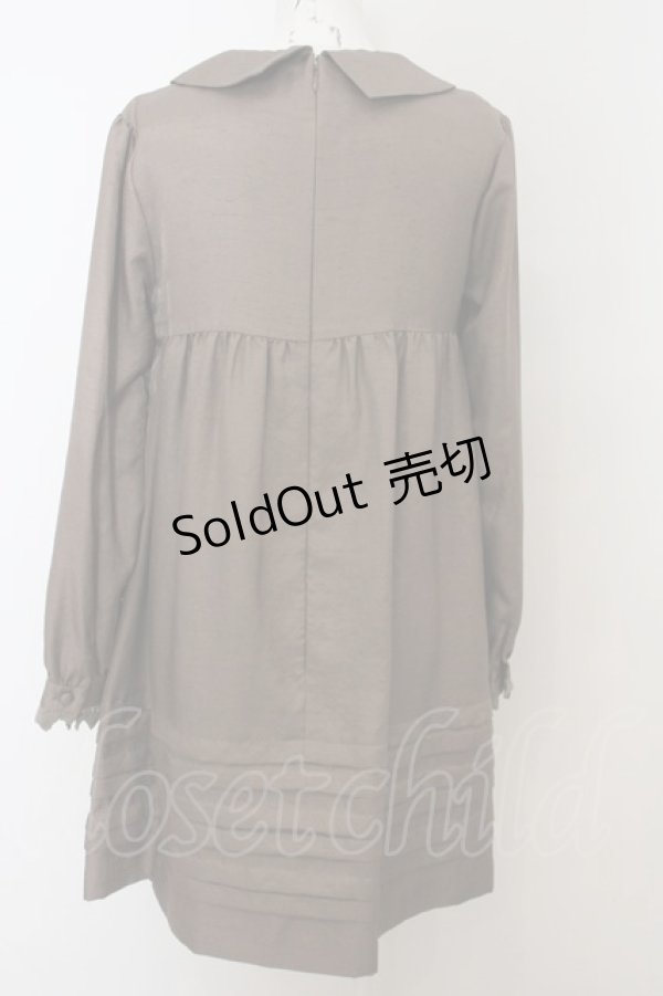 画像3: 【SALE】Jane Marple /シャンタンワンピース - ブラウン O-23-12-28-034-JM-OP-IG-ZT378 (3)