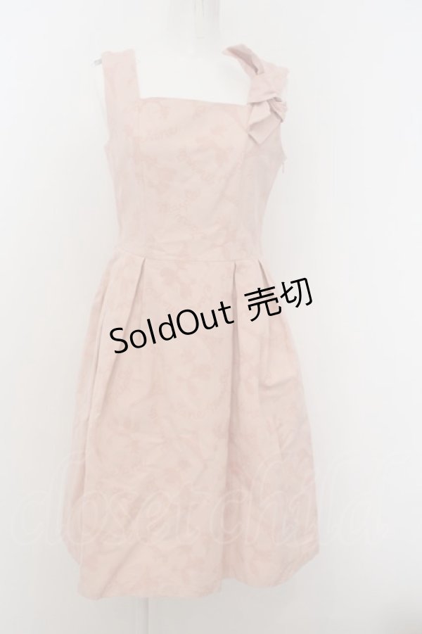 画像1: 【SALE】Jane Marple / プードルジャガードジャンパースカート  ピンク?シロ O-23-12-28-035-JM-OP-IG-ZT378 (1)