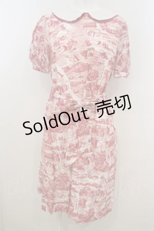 画像: 【SALE】Jane Marple /Map of STMMワンピース M ローズ O-23-12-29-026-JM-OP-IG-ZT377
