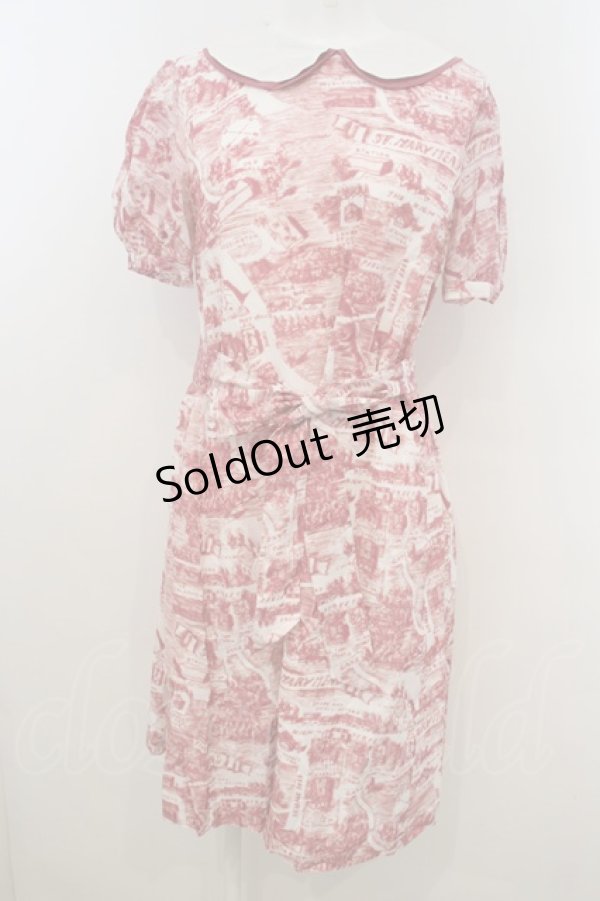 画像1: 【SALE】Jane Marple /Map of STMMワンピース M ローズ O-23-12-29-026-JM-OP-IG-ZT377 (1)