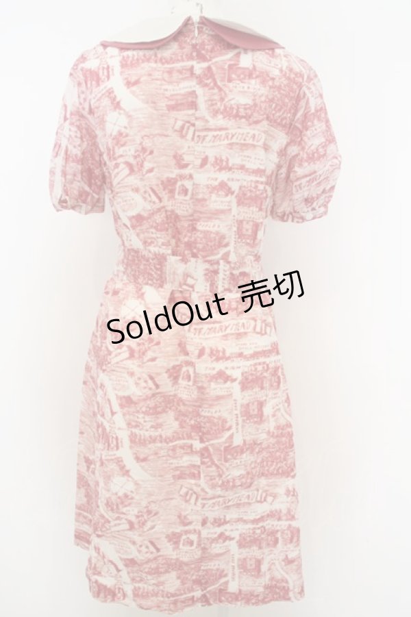 画像2: 【SALE】Jane Marple /Map of STMMワンピース M ローズ O-23-12-29-026-JM-OP-IG-ZT377 (2)