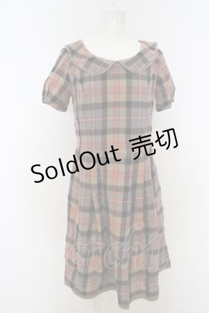画像: 【SALE】Jane Marple /オリジナルタータンのミニワンピース M イエロー O-23-12-29-032-JM-OP-OW-ZT283