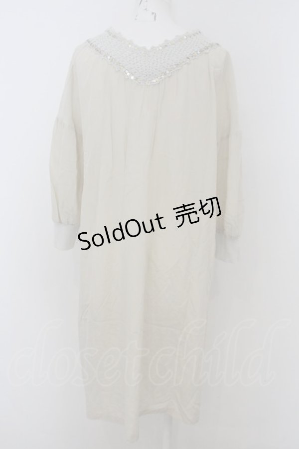 画像3: 【SALE】Jane Marple Dans Le Saｌon /スパンコールネット編みワンピース M ネイビー O-23-12-29-003-JM-OP-IG-ZT377 (3)