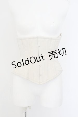 画像: abilletage / レースプリントショートコルセット 2 キナリ O-24-01-14-009-GO-TO-OW-ZS