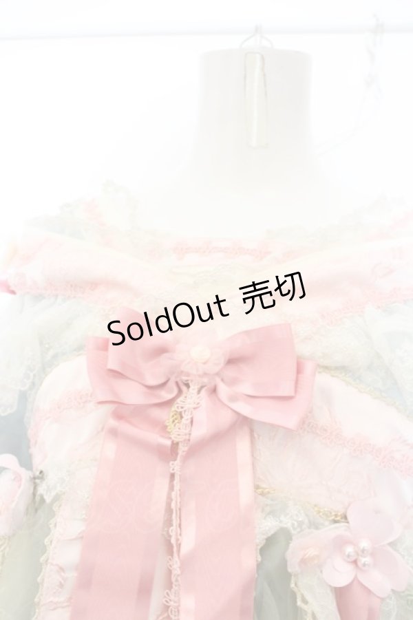 画像3: BABY,THE STARS SHINE BRIGHT / SA・KU・RA Palais Royalワンピース  若草×ピンク O-24-01-23-036-BA-OP-IG-OS (3)