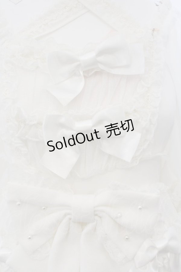 画像6: metamorphose / 幽玄の姫君ワンピース（2016年 dot tulle）  シロ O-24-01-23-065-ME-OP-IG-OS (6)