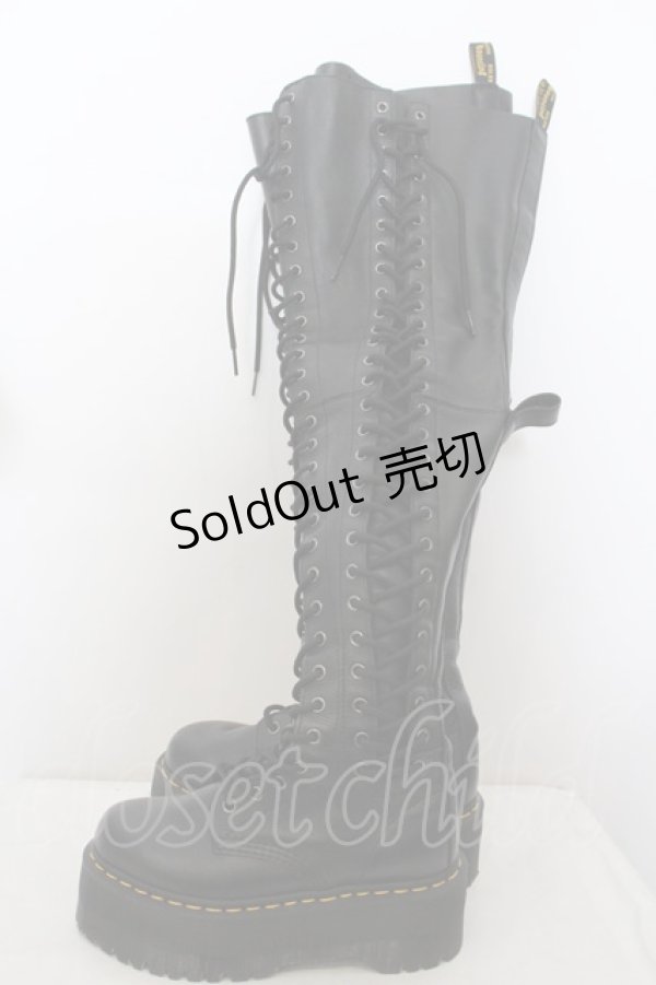 画像5: Dr.Martens （Getta Grip） / AZREYA26ホール厚底ロングブーツ EU37 ブラック O-24-01-23-097-PU-SH-IG-OS (5)