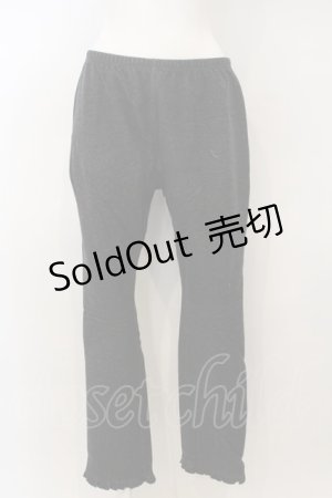 画像: 【SALE】PINK HOUSE / 裾フリルデニムレギンス  クロ O-24-01-27-047-LO-PA-IG-ZT257